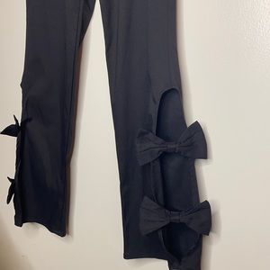 CQ by CQ Women Black Pant Small with Bow detail